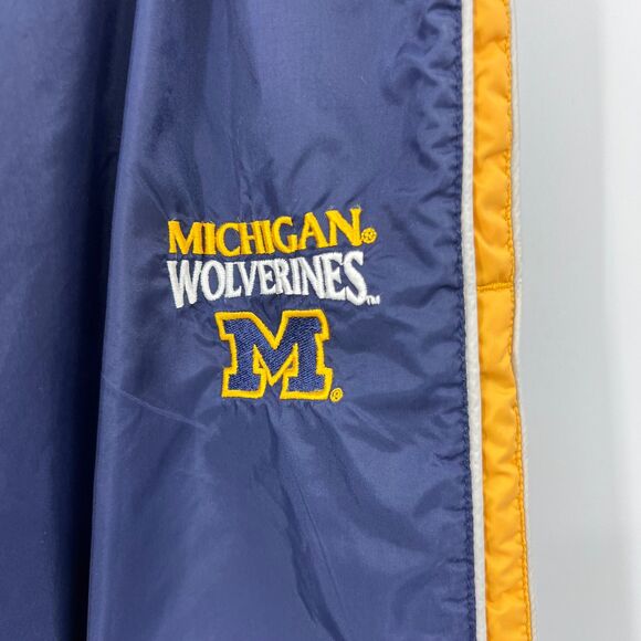 U of M Michigan Size XXL Track pants Starter Wolverines lined mens athletic - Picture 2 of 7